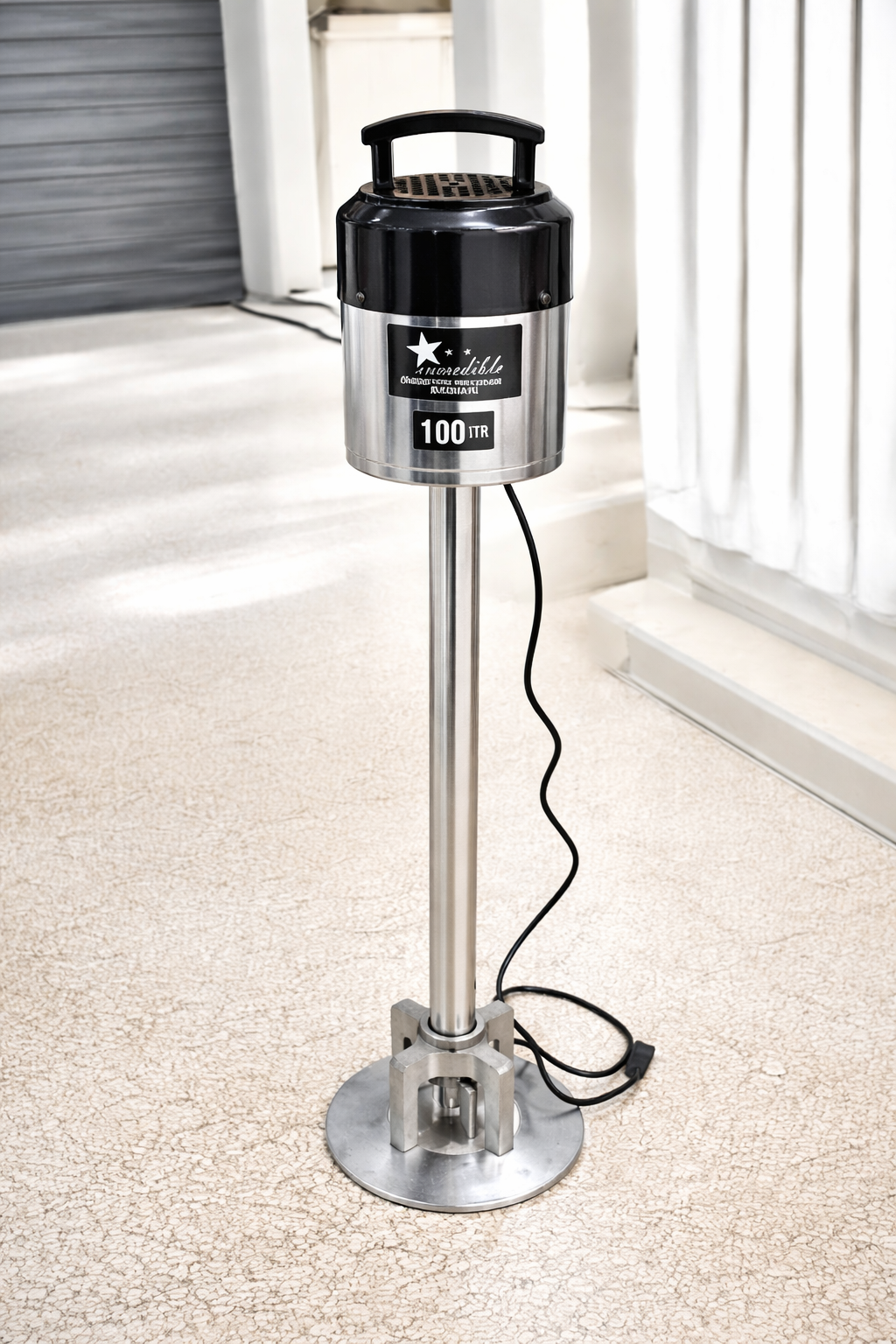 Incredible 100L Electric Valona Machine | High-Speed Madhani for Lassi, Curd & Buttermilk | 1440 RPM Copper Winding Motor | Stainless Steel Pipe Churner