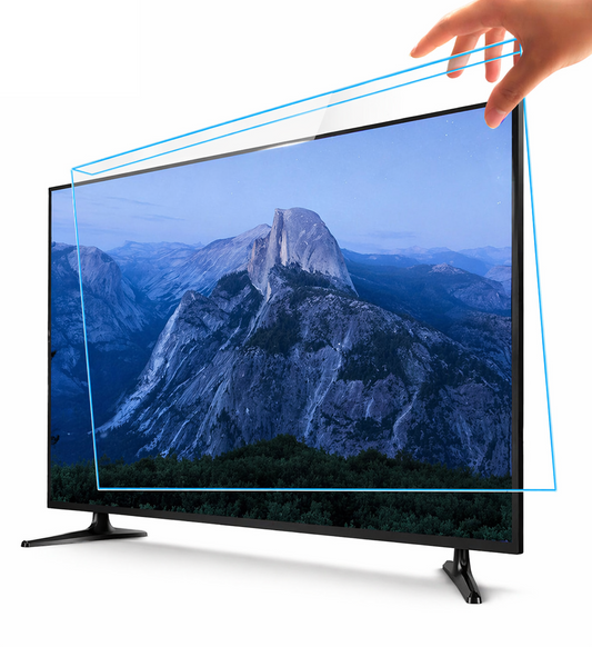 TV Blue Light Filter Screen Protector | 2MM Optical Grade Acrylic Panel | SGS Certified Eye Protection | Reduce Eye Strain & Improve Sleep