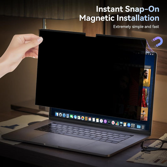 Magnetic Privacy Screen Filter for MacBook | 2-in-1 Anti-Spy & Blue Light Guard