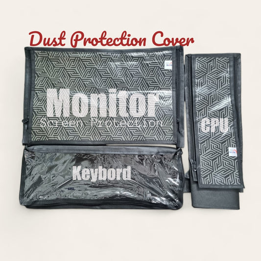 Blufury Computer Desktop Cover Full Set, High Quality Screen, CPU & Keyboard Cover, Dust Protector