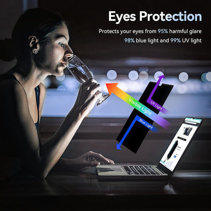 Magnetic Privacy Screen Filter for MacBook | 2-in-1 Anti-Spy & Blue Light Guard