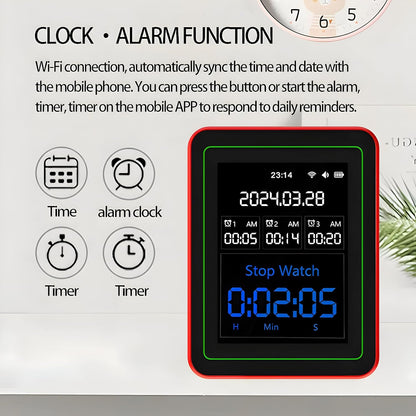 AQI Smart Air Quality Monitor 15-in-1 with Bluetooth | Indoor AQI Detector for CO2, CO, HCHO, TVOC, PM2.5, PM10, PM1.0, PM0.3 | Real-Time Pollution Monitor with Alarm