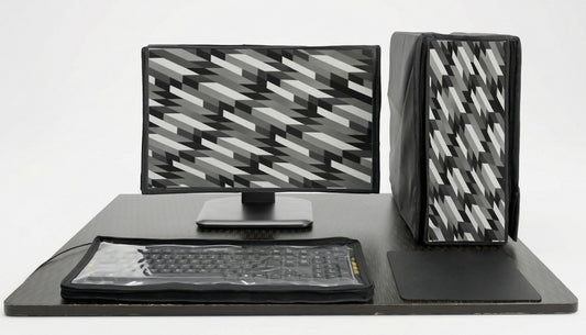 Blufury Computer Desktop Cover Full Set, High Quality Screen, CPU & Keyboard Cover, Dust Protector