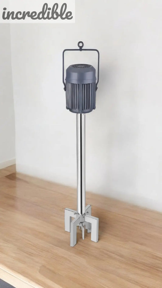 Incredible Stirrer Chemicals Churner Mixer Electric Madhani (500L Capacity) SS Pipe with Blade Global Retail