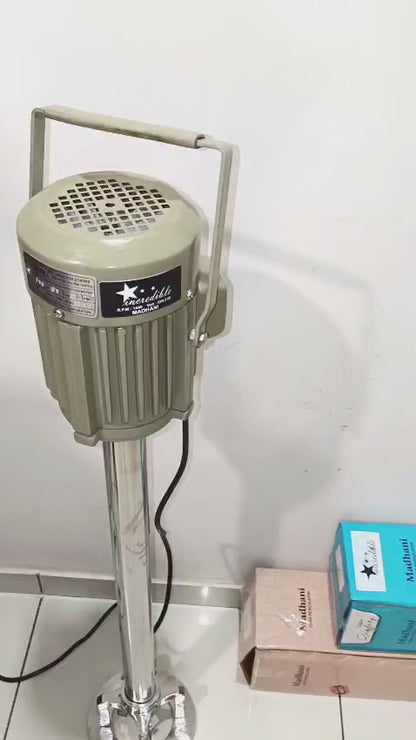 Incredible 100L Electric Chemical & Food Grade Liquid Stirrer Mixer | SS Pipe & Blade | Heavy-Duty Churning Machine