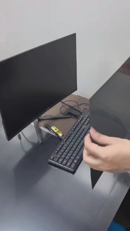 Magnetic Computer Privacy Screen Filter | 2-in-1 Anti Blue Light & Spy Security