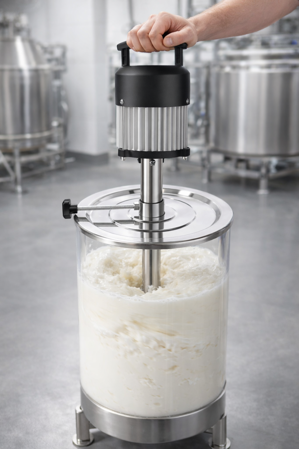 Incredible Electric Madhani Machine 80L – Valona | Heavy Duty SS Pipe Lassi & Curd Churner for Dairy & Beverages | High-Speed Stirrer Machine